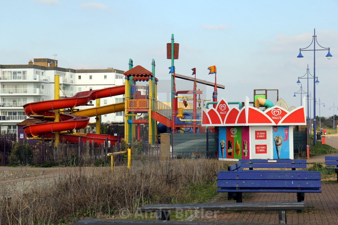 "Former Fort Fun Site Eastbourne" stock image