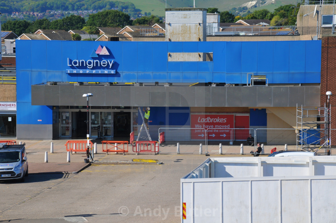 "New extension being built at Langney Shopping Centre" stock image