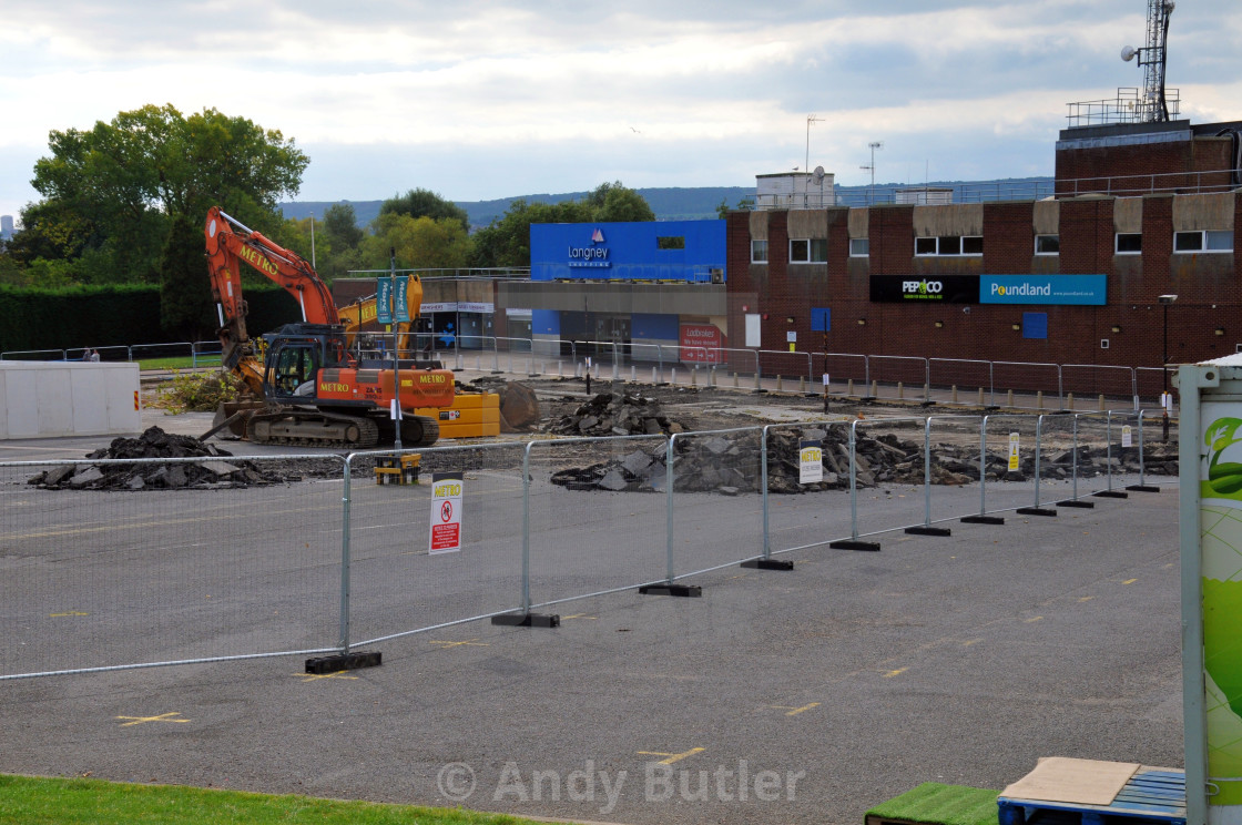 "New extension being built at Langney Shopping Centre" stock image