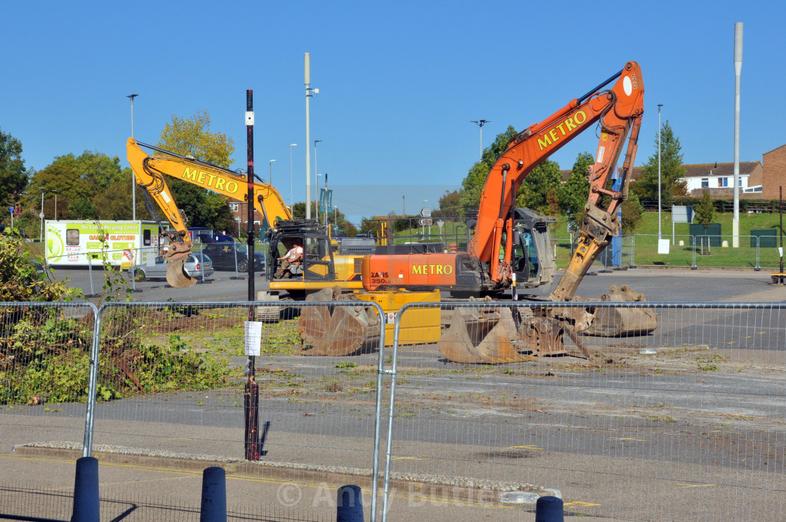 "New extension being built at Langney Shopping Centre" stock image