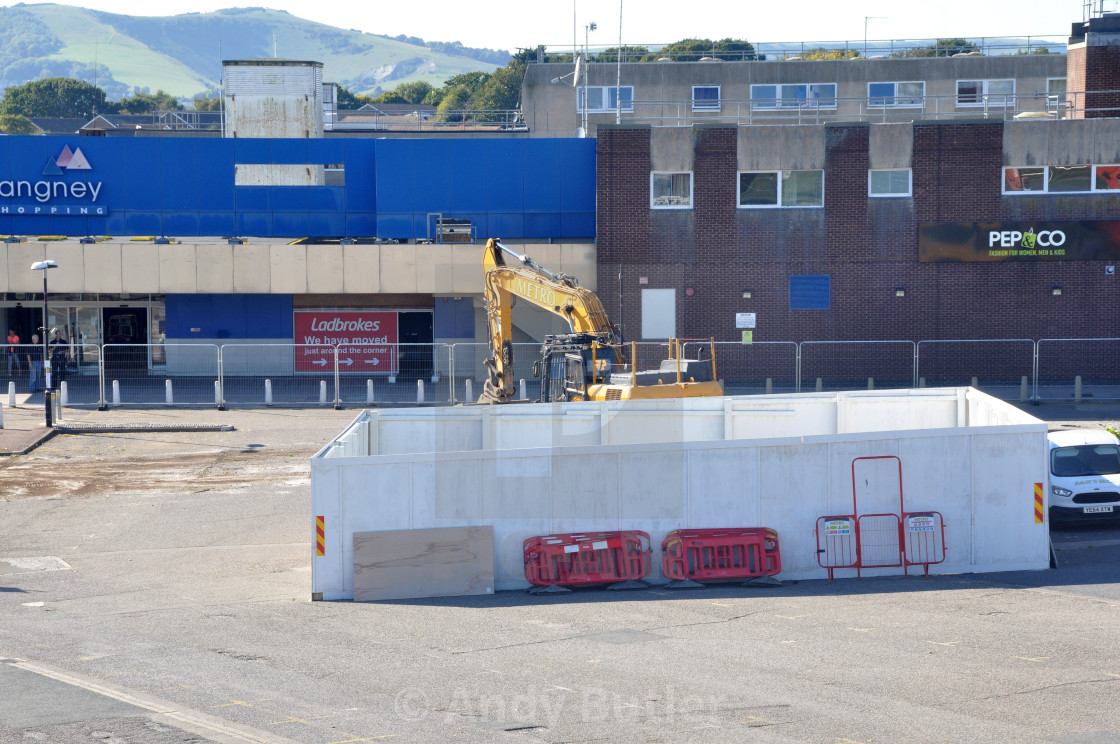 "New extension being built at Langney Shopping Centre" stock image