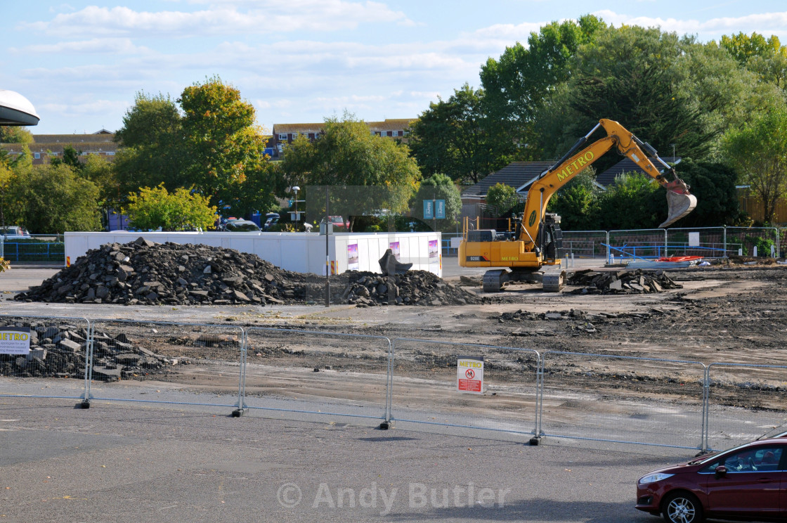 "New extension being built at Langney Shopping Centre" stock image