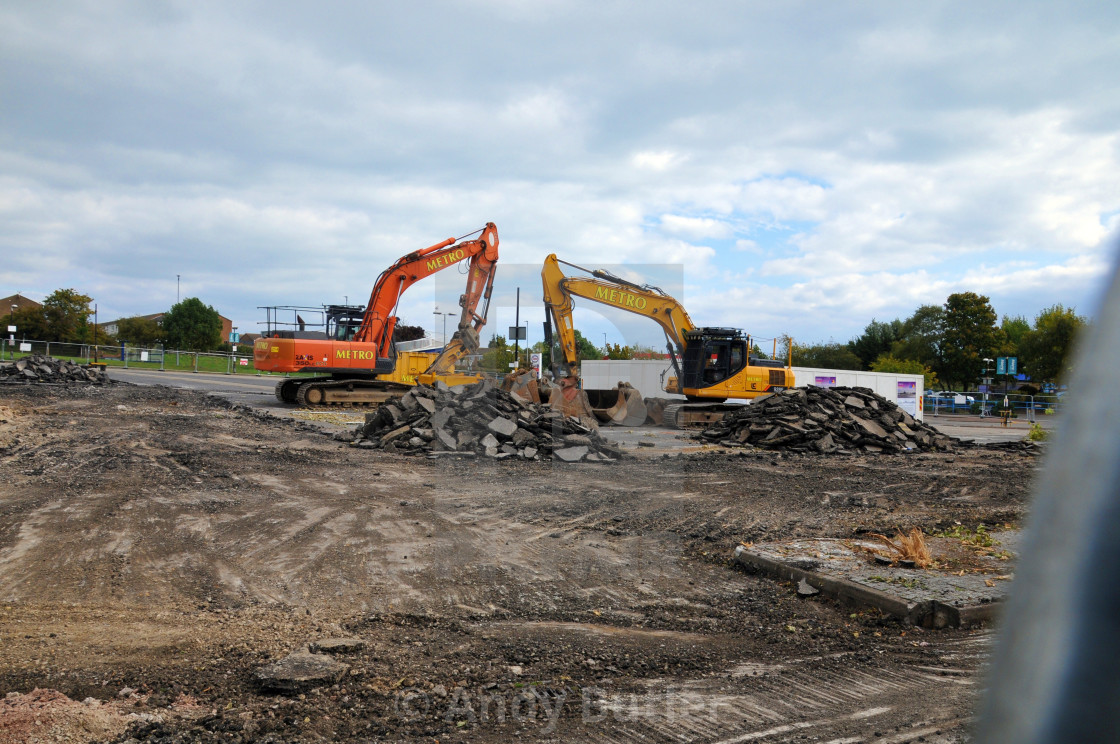 "New extension being built at Langney Shopping Centre" stock image