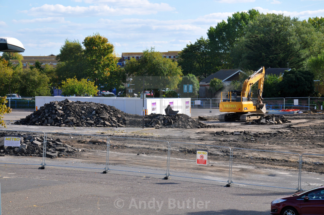 "New extension being built at Langney Shopping Centre" stock image