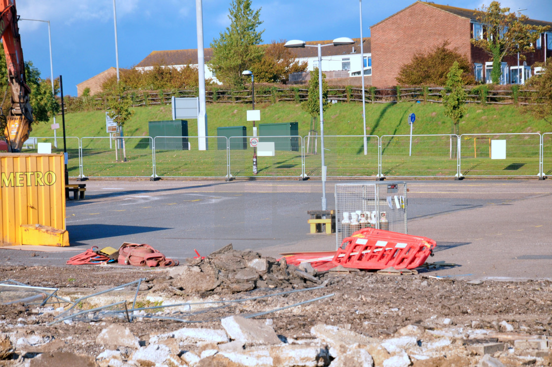 "New extension being built at Langney Shopping Centre" stock image