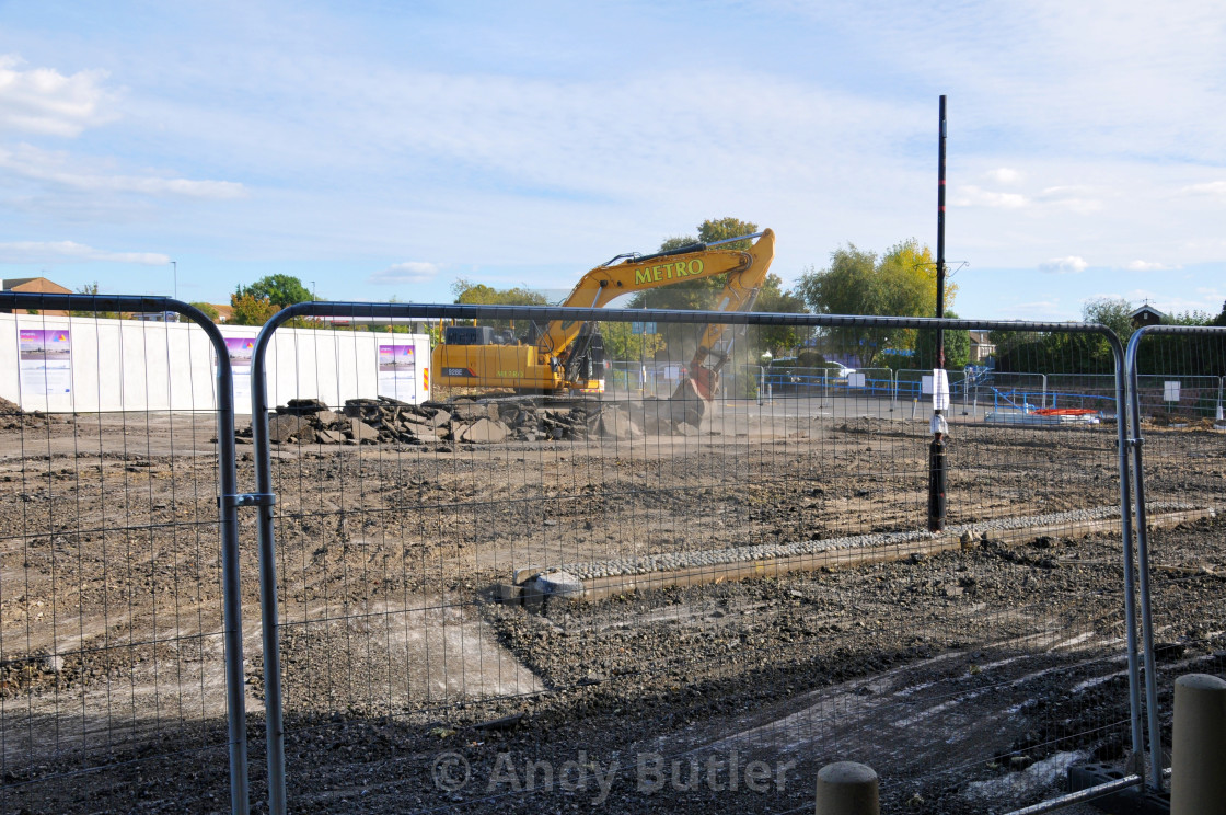 "New extension being built at Langney Shopping Centre" stock image