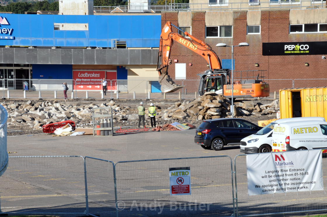 "New extension being built at Langney Shopping Centre" stock image