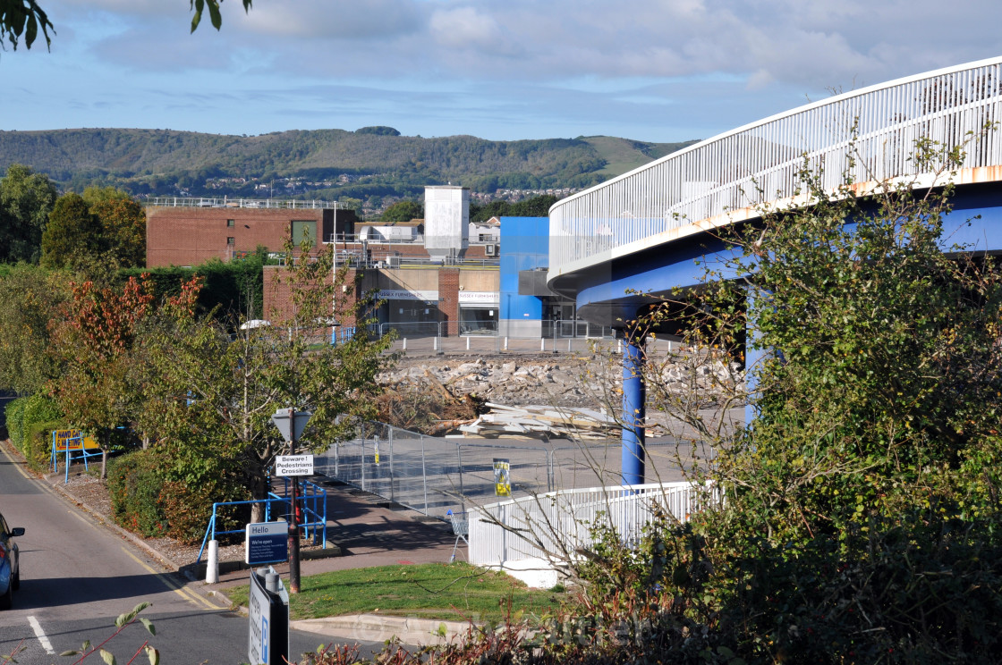 "New extension being built at Langney Shopping Centre" stock image