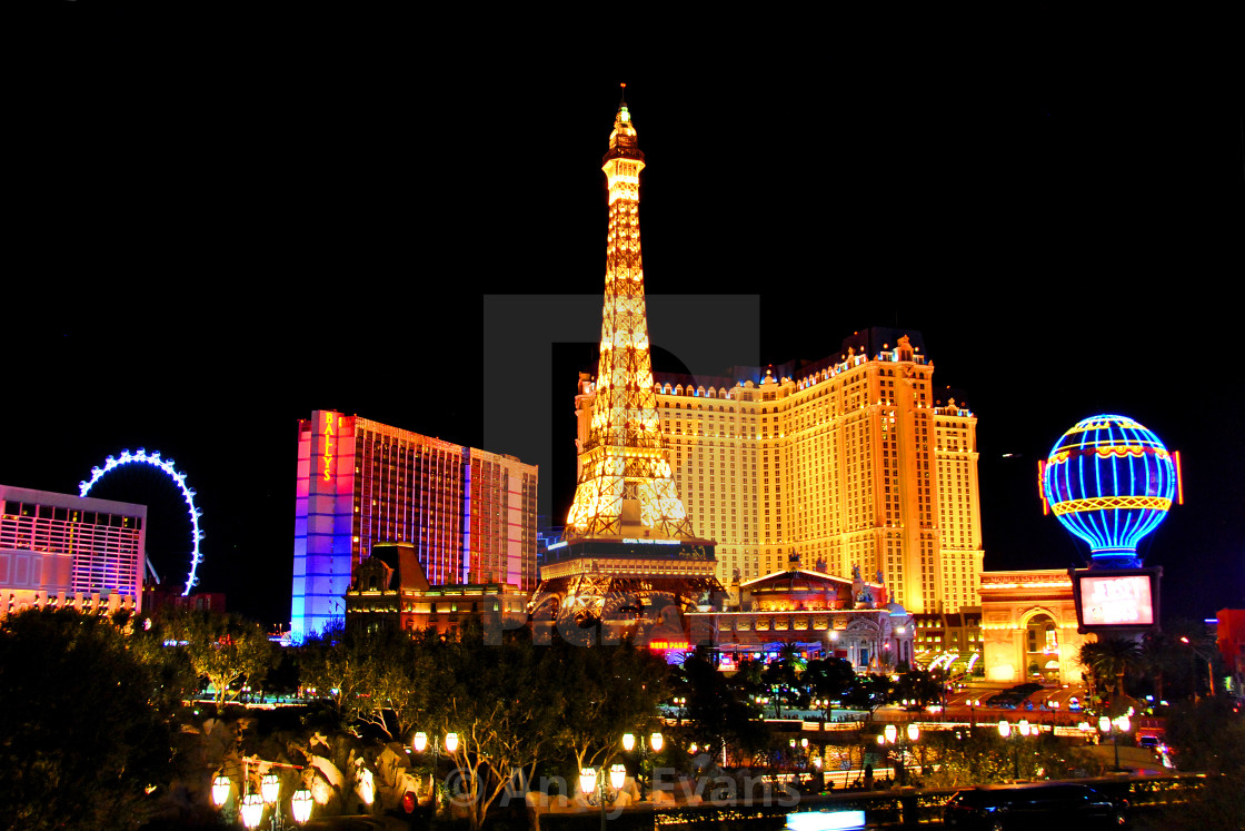 "Paris Hotel Las Vegas United States of America" by Andy Evans - £6.20 "Paris Hotel Las Vegas United States of America" stock image