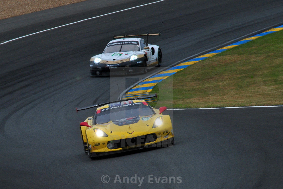 "Chevrolet Corvette C7.R no64 24 Hours of Le Mans 2019" by Andy Evans - £6.20 "Chevrolet Corvette C7.R no64 24 Hours of Le Mans 2019" stock image