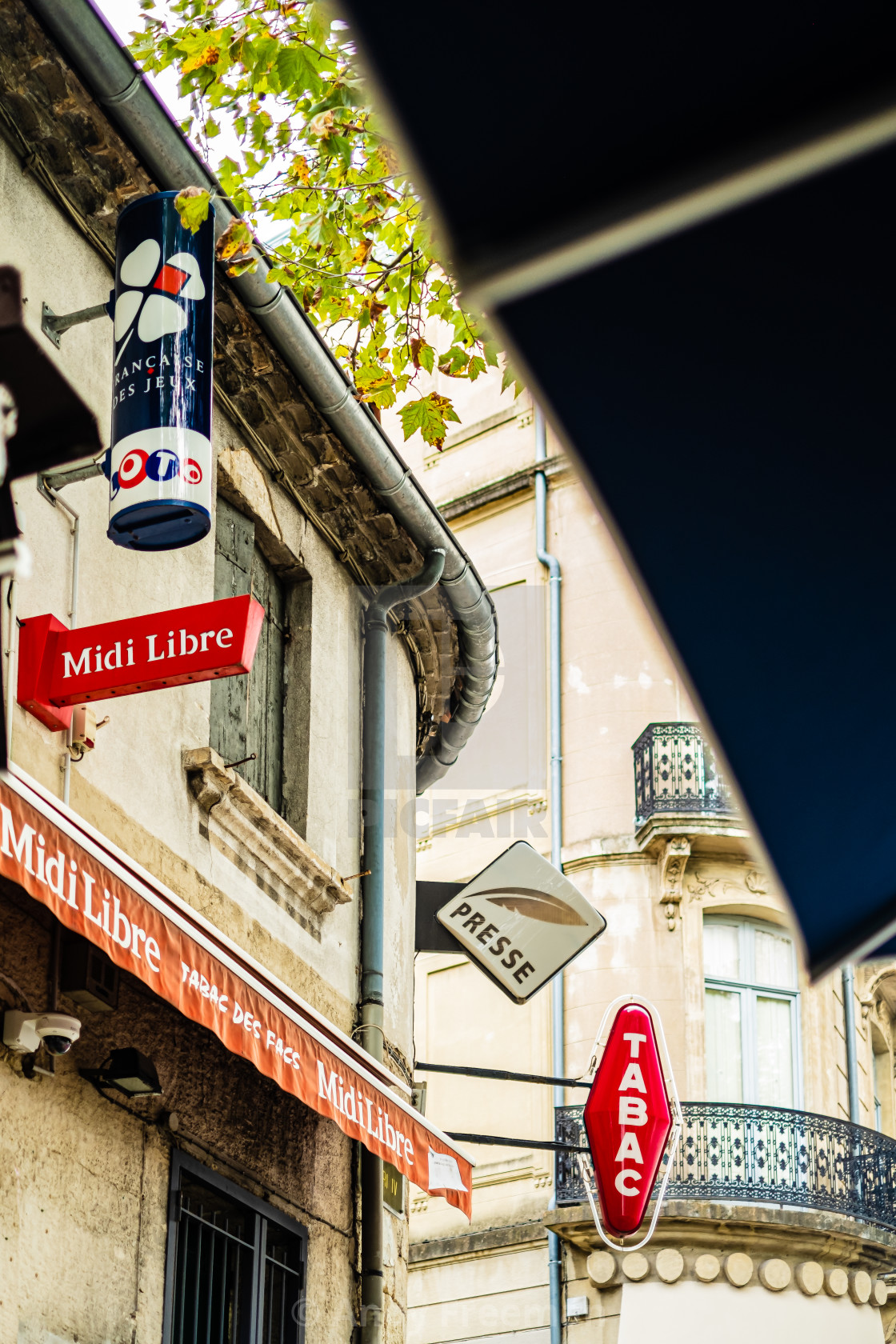 "Montpellier Bar and Tabac" stock image