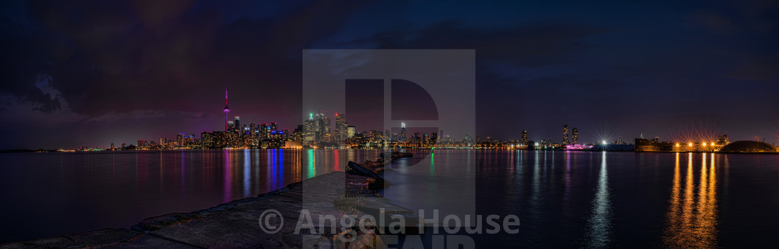 "Toronto Skyline Panorama" stock image