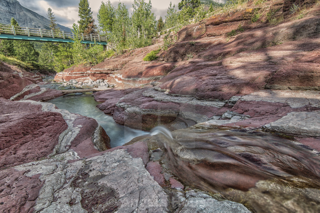 "Red Rock Canyon, Alberta" stock image