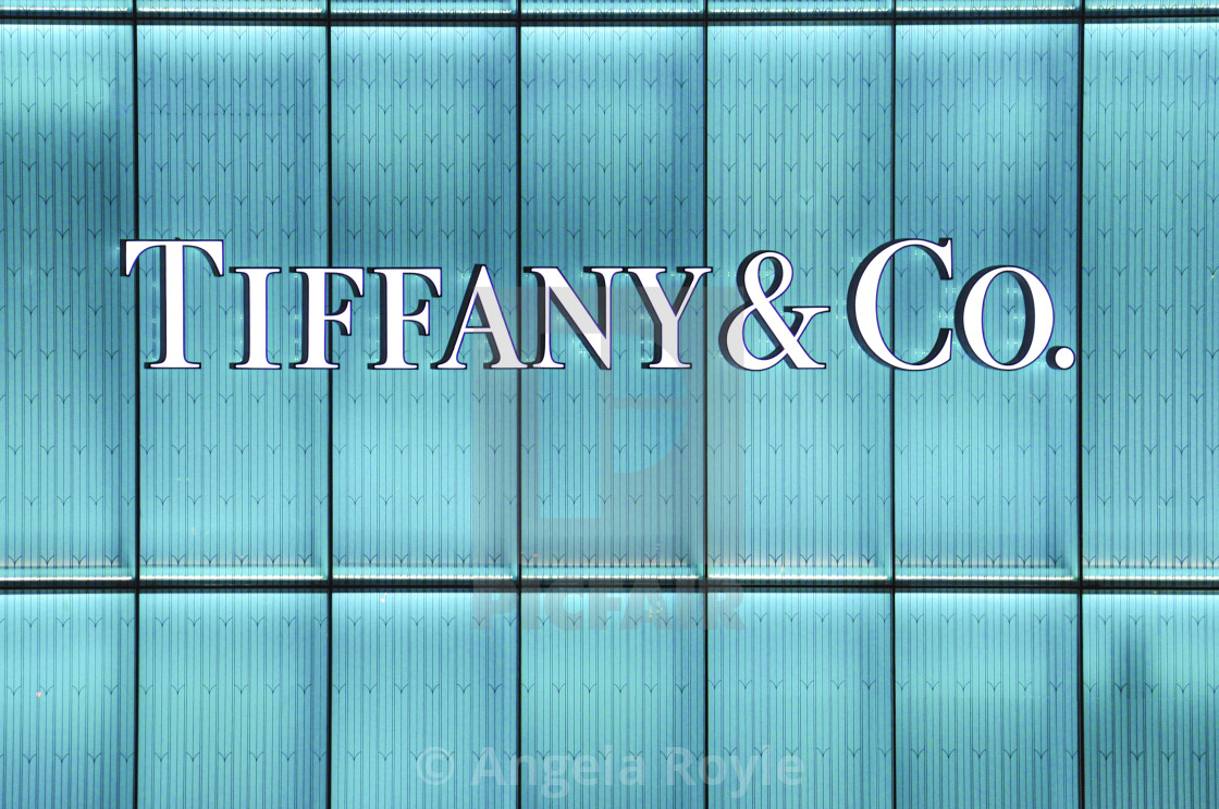 "Tiffany & Co shop frontage" stock image