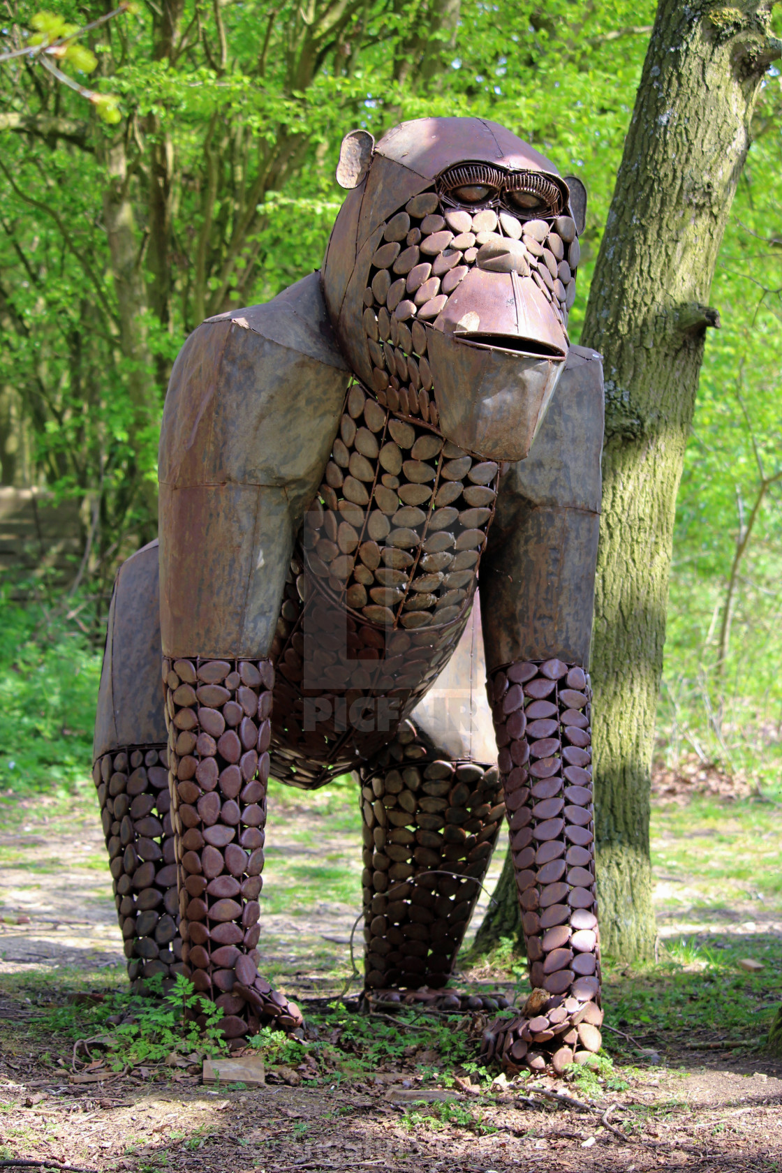 "Gorilla Sculpture" stock image