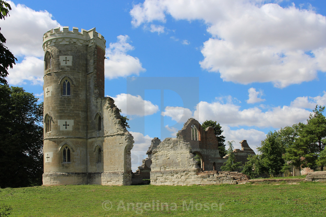 "Wimpole Folly Castle" stock image