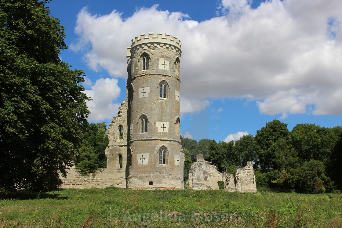 "Wimpole Folly Castle" stock image