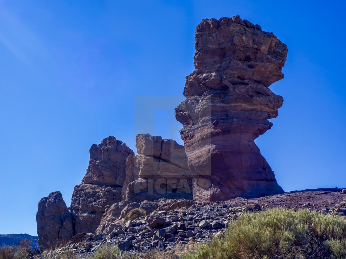 "Roques de Garcia in the Teide National Park, Tenerife" stock image