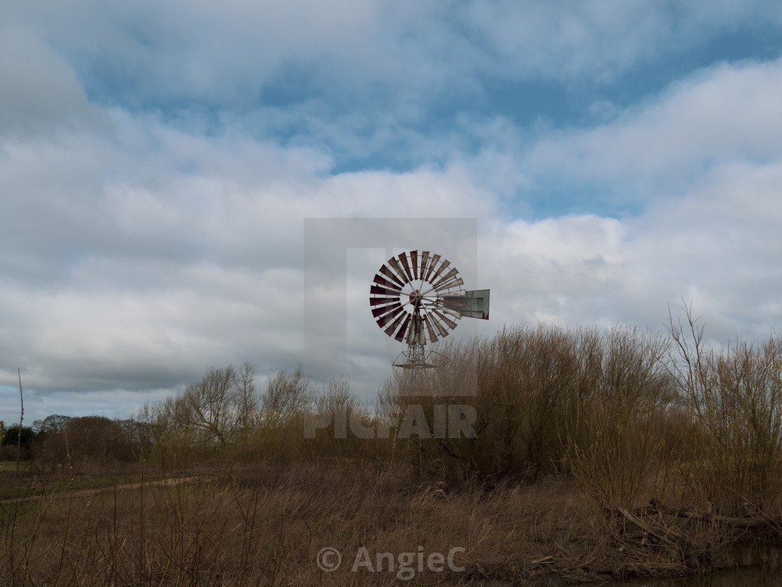 "Wind Pump at Wheldrake" stock image