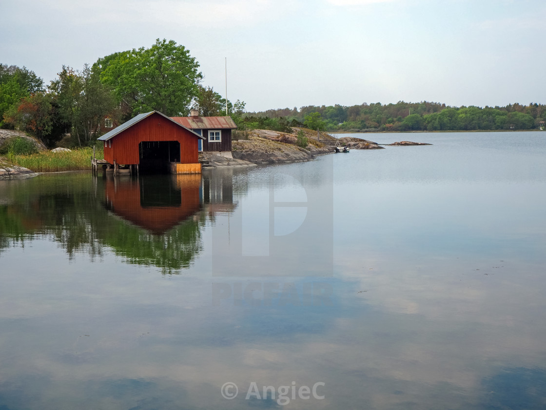 "Baltic Boathouse" stock image