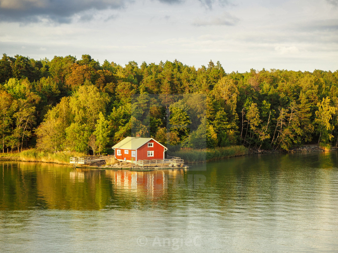 "Island in the Turku Archipelago, Finland" stock image