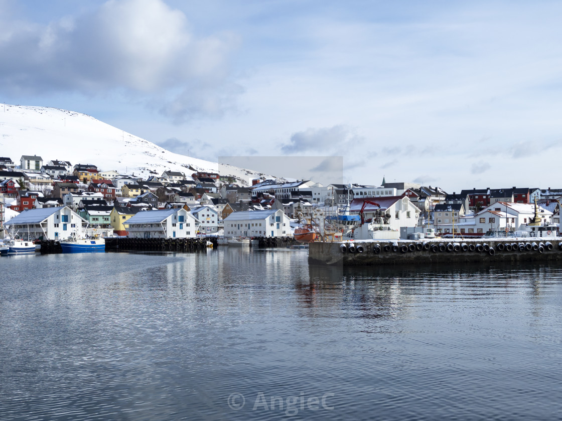 "Honningsvag, Norway" stock image