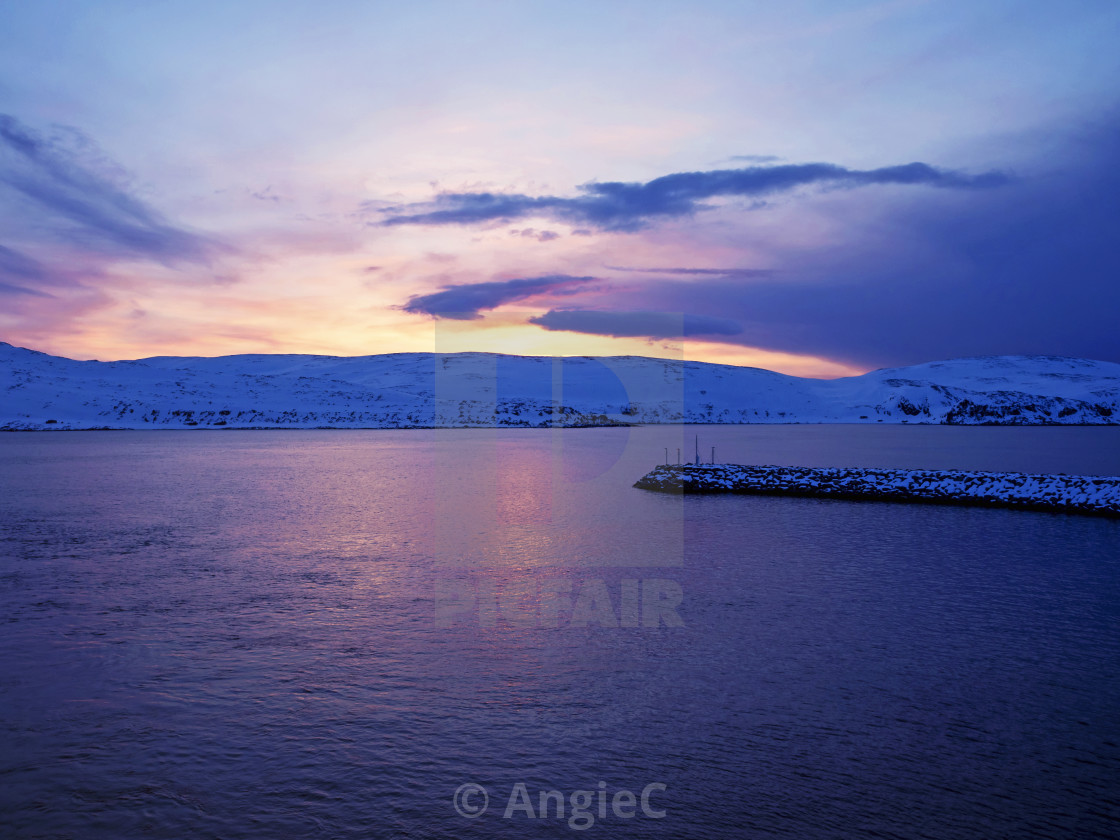 "Purple Sunset" stock image