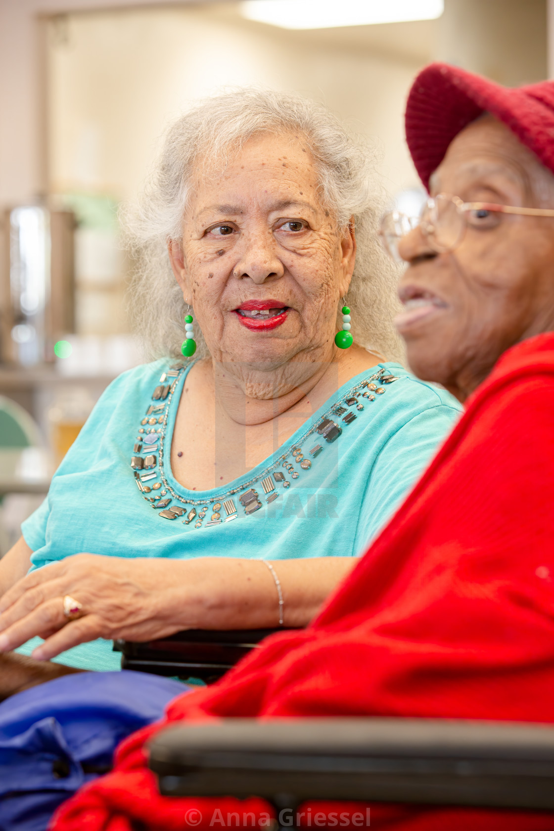 Two Older Woman at a Senior Center - License, download or print for £ |  Photos | Picfair