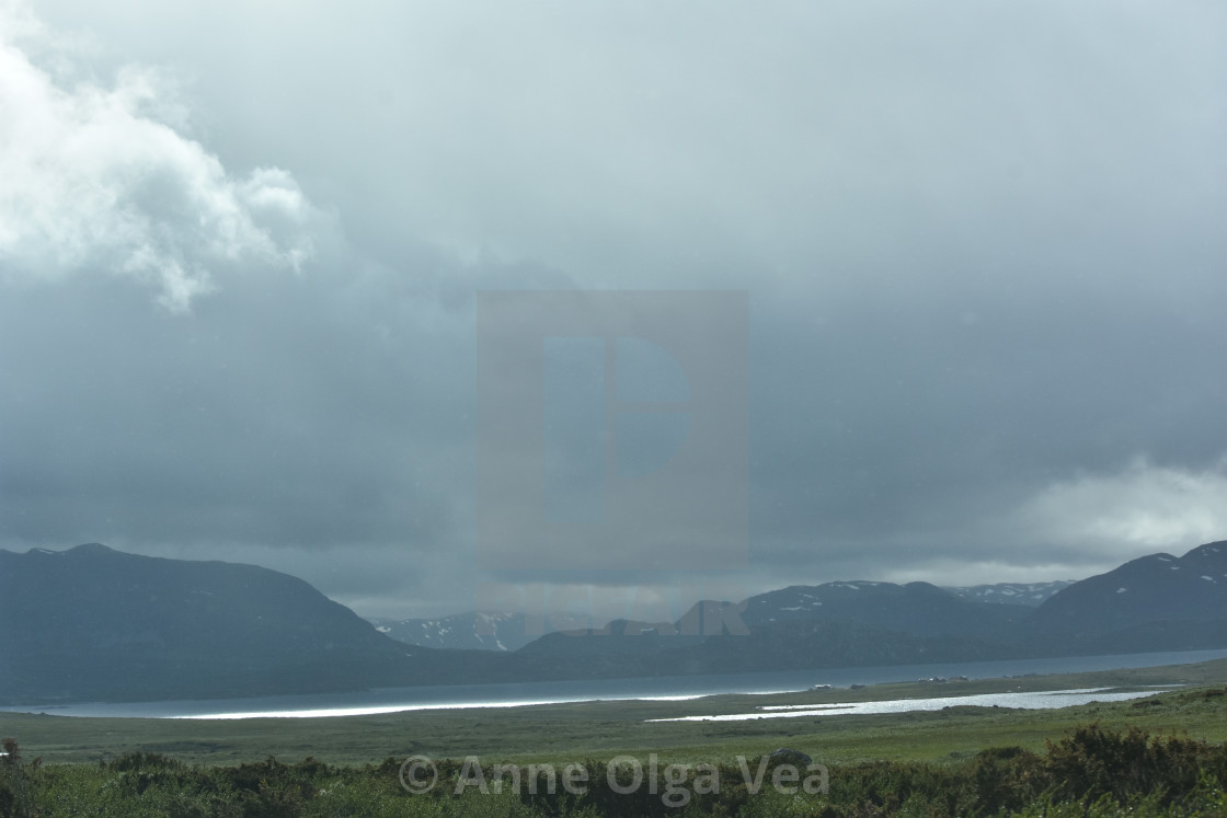 "Dramatic light over Valdresflya" by Anne Olga Vea - $6.29 "Dramatic light over Valdresflya" stock image