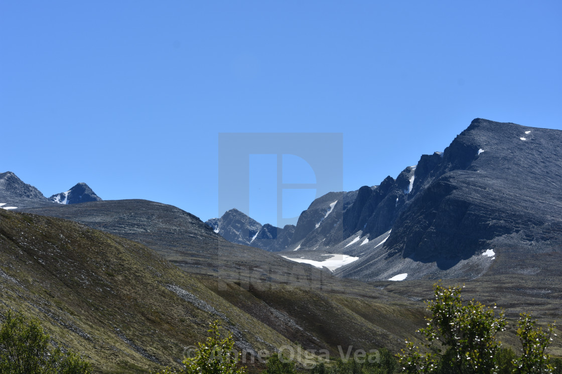 "Storhammaren mountain" by Anne Olga Vea - $6.29 "Storhammaren mountain" stock image