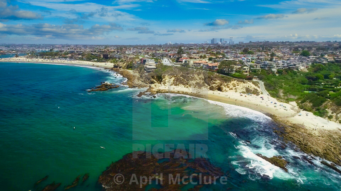 "Corona Del Mar Beach - Summer" stock image