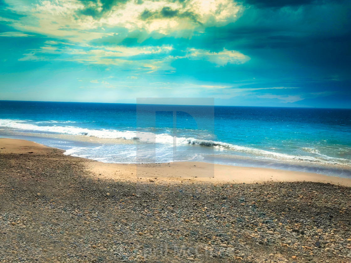 "Beach Shoreline in Southern California" stock image