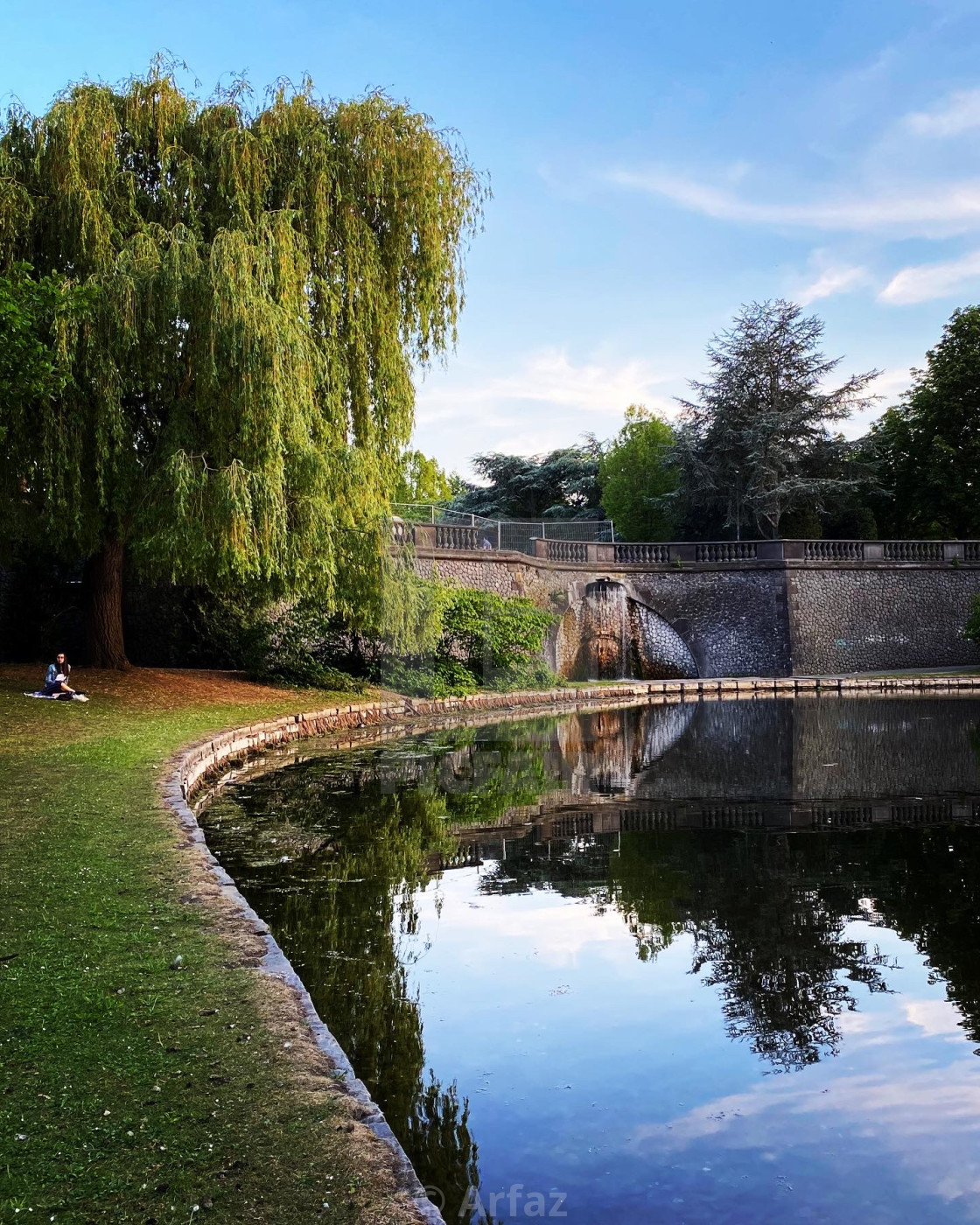 "Bonn Park Evening" by Arfaz - $3.06 "Bonn Park Evening" stock image