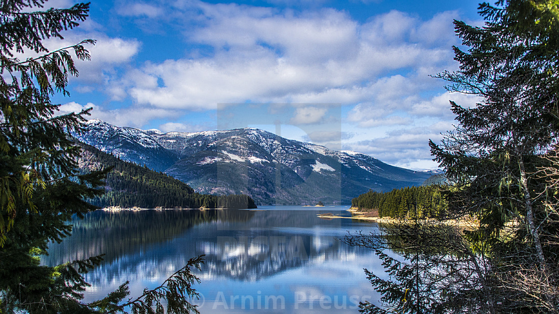 "Upper Campbell Lake" stock image