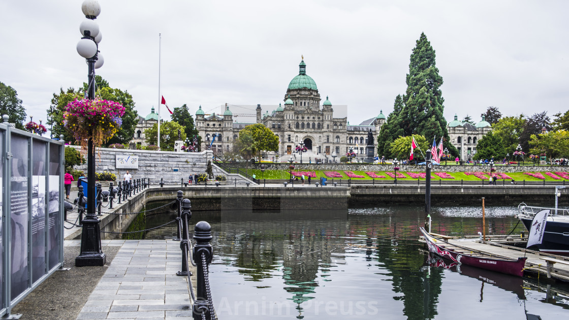 "Around The Inner Harbour, Victoria, BC, Canada" stock image