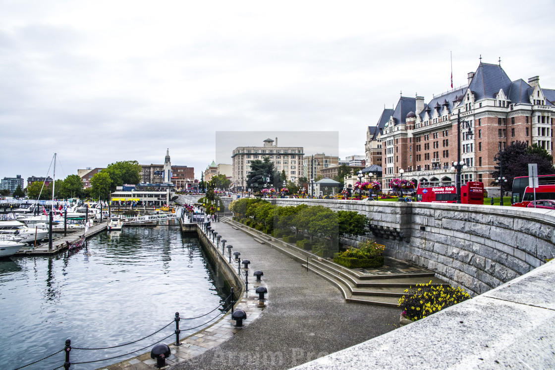 "Around The Inner Harbour, Victoria, British Columbia, Canada" stock image