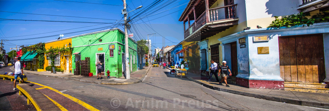 "Cartagena Street Photography" stock image