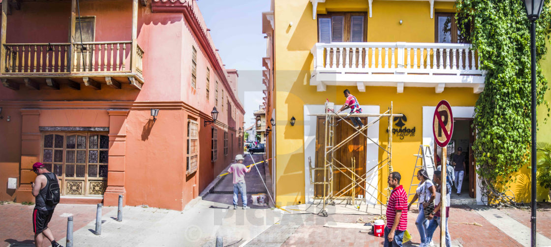 "Cartagena Street Photography" stock image