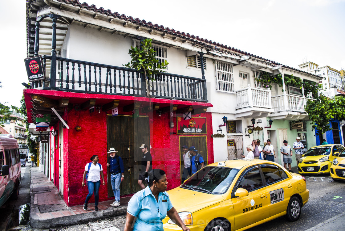 "Cartagena Old Town" stock image