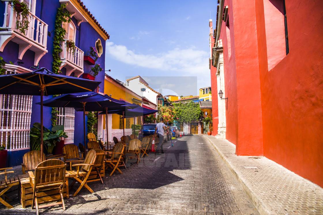 "Cartagena Old Town" stock image