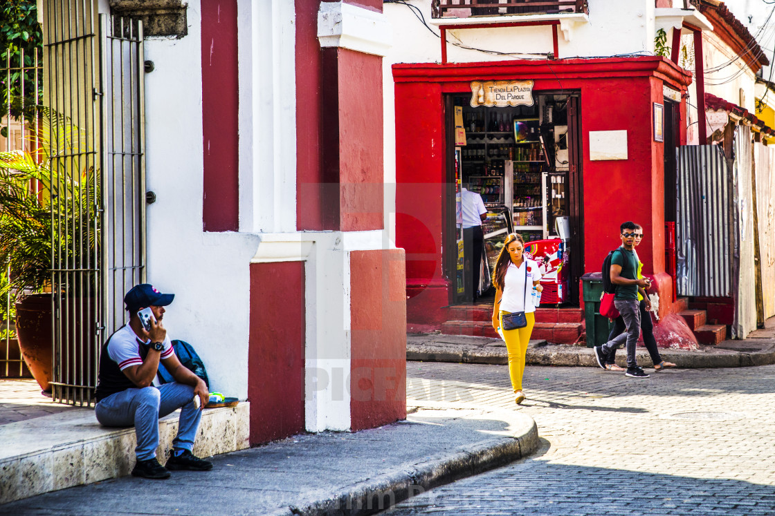 "Cartagena Old Town" stock image