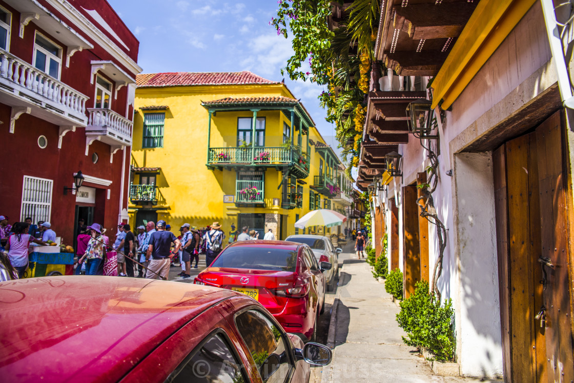 "Cartagena, Colombia, Old Town" stock image