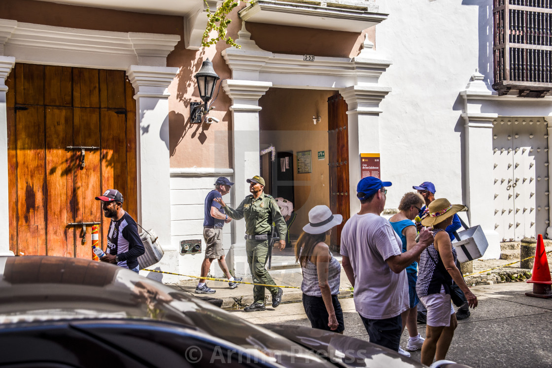 "Cartagena, Colombia, Old Town" stock image