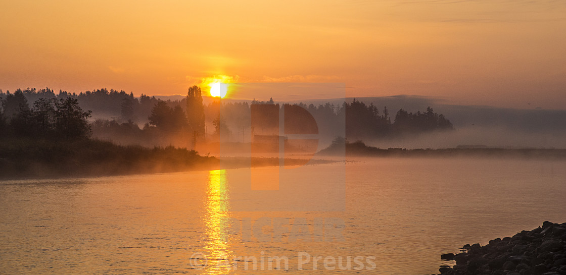 "Courtenay Airpark Sunrise" stock image