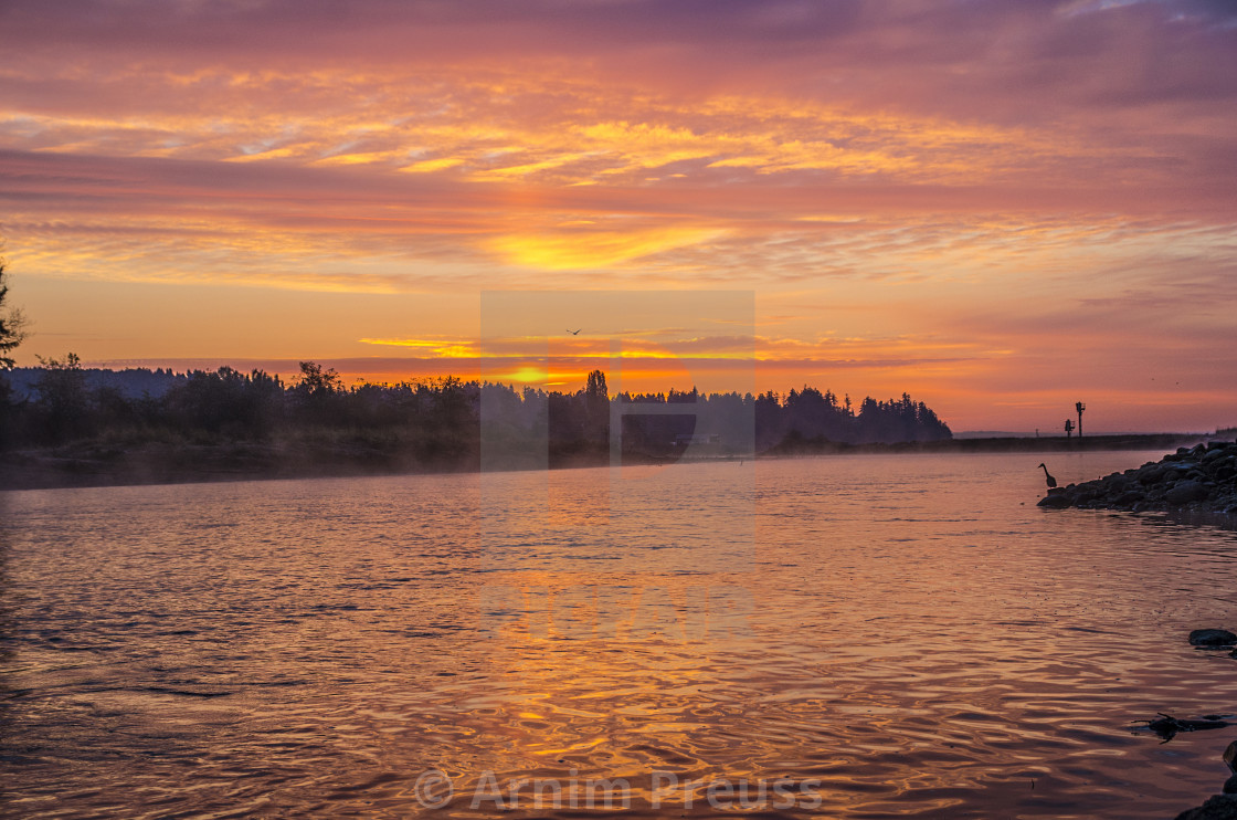 "Courtenay Airpark Sunrise" stock image