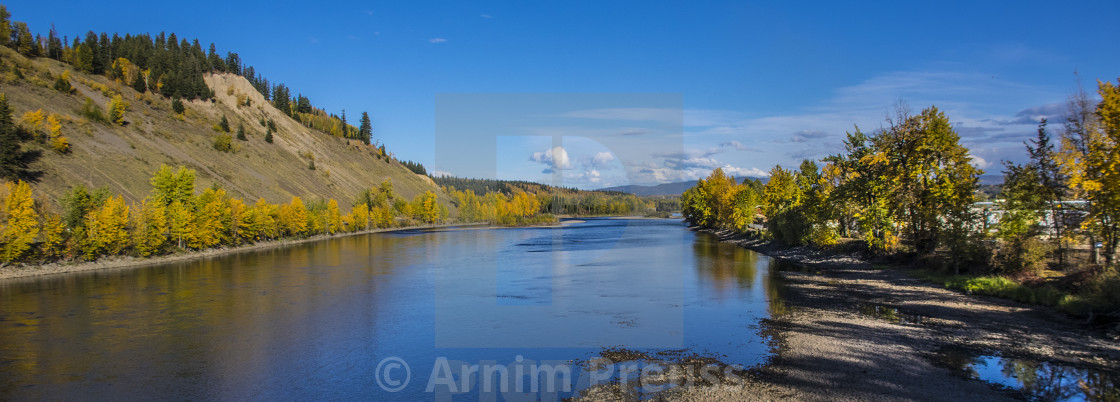 "Fall On The Nechako" stock image