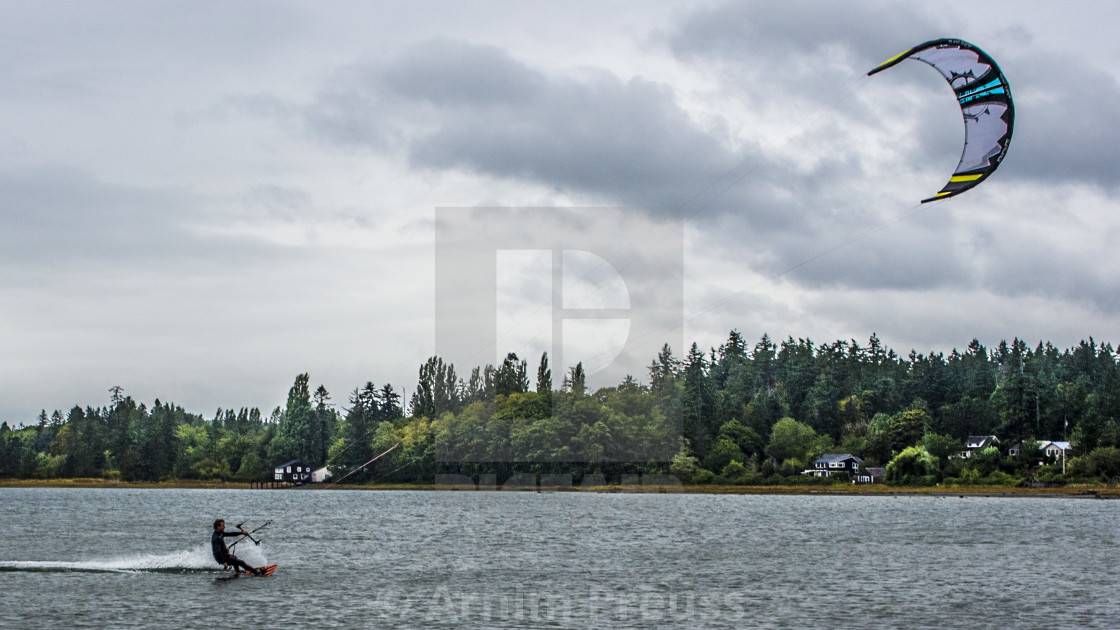 "Kite Surfing" stock image