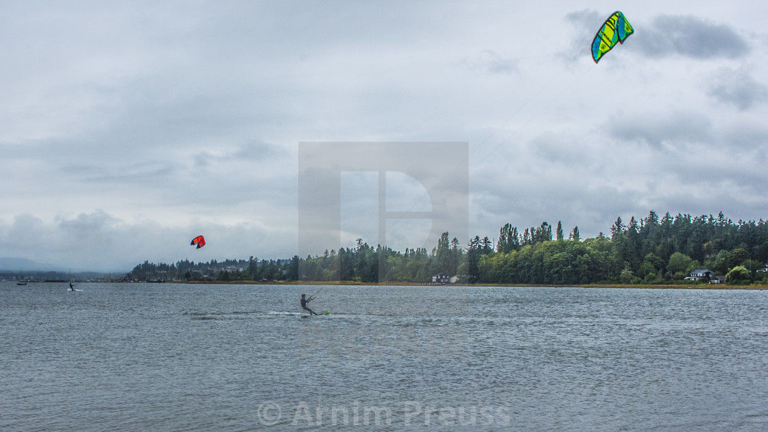 "Kite Surfing" stock image