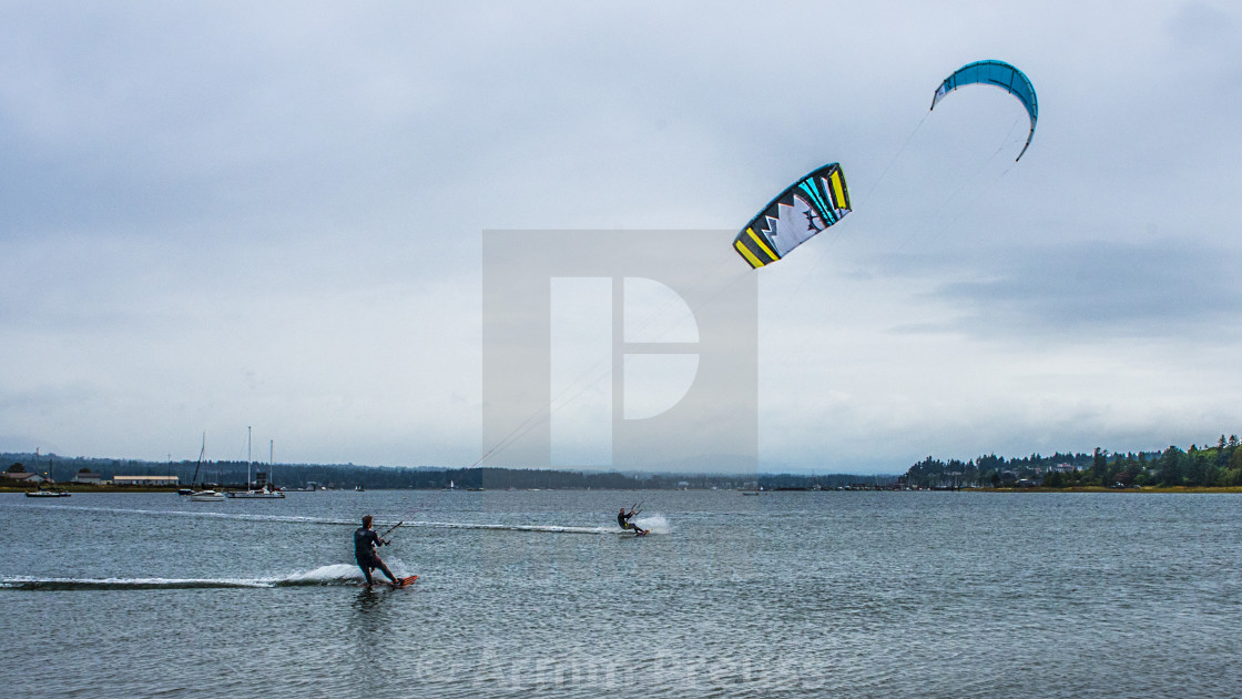 "Kite Surfing" stock image