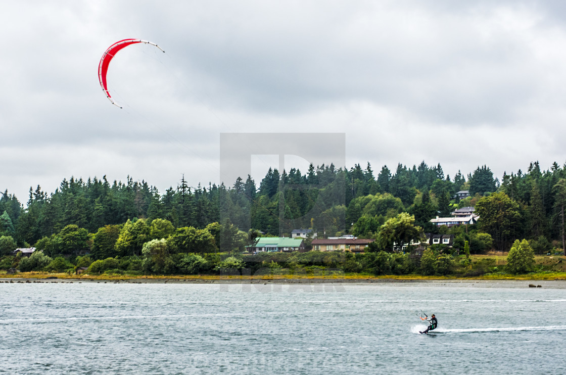 "Kite Surfing" stock image